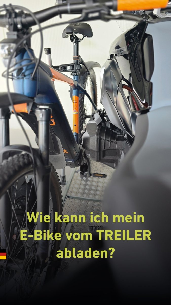 Wie kann ich mein E-Bike vom TREILER abladen? - TREILER